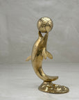 Brass Dolphin with Ball