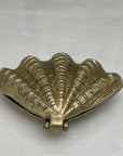 Vintage Brass Shell Trinket Dish