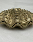Vintage Brass Shell Trinket Dish