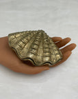 Vintage Brass Shell Trinket Dish