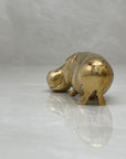 Vintage Brass Hippo