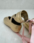 Vintage Brass Ballerina Slippers-A Pair