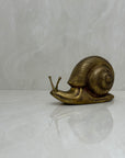 Vintage MCM Brass Snail