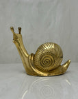 Vintage Brass Snail-Large