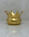 Vintage Brass Crown-Shaped Bowl