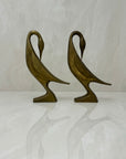 Vintage MCM Brass Birds-A Pair