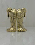 Tall Vintage Brass Pelican Bookends-A Pair