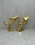 Brass Fish on Stand- A Pair