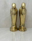 Tall Vintage Brass Pelican Bookends-A Pair