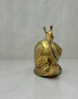 Vintage Brass Snail-Large