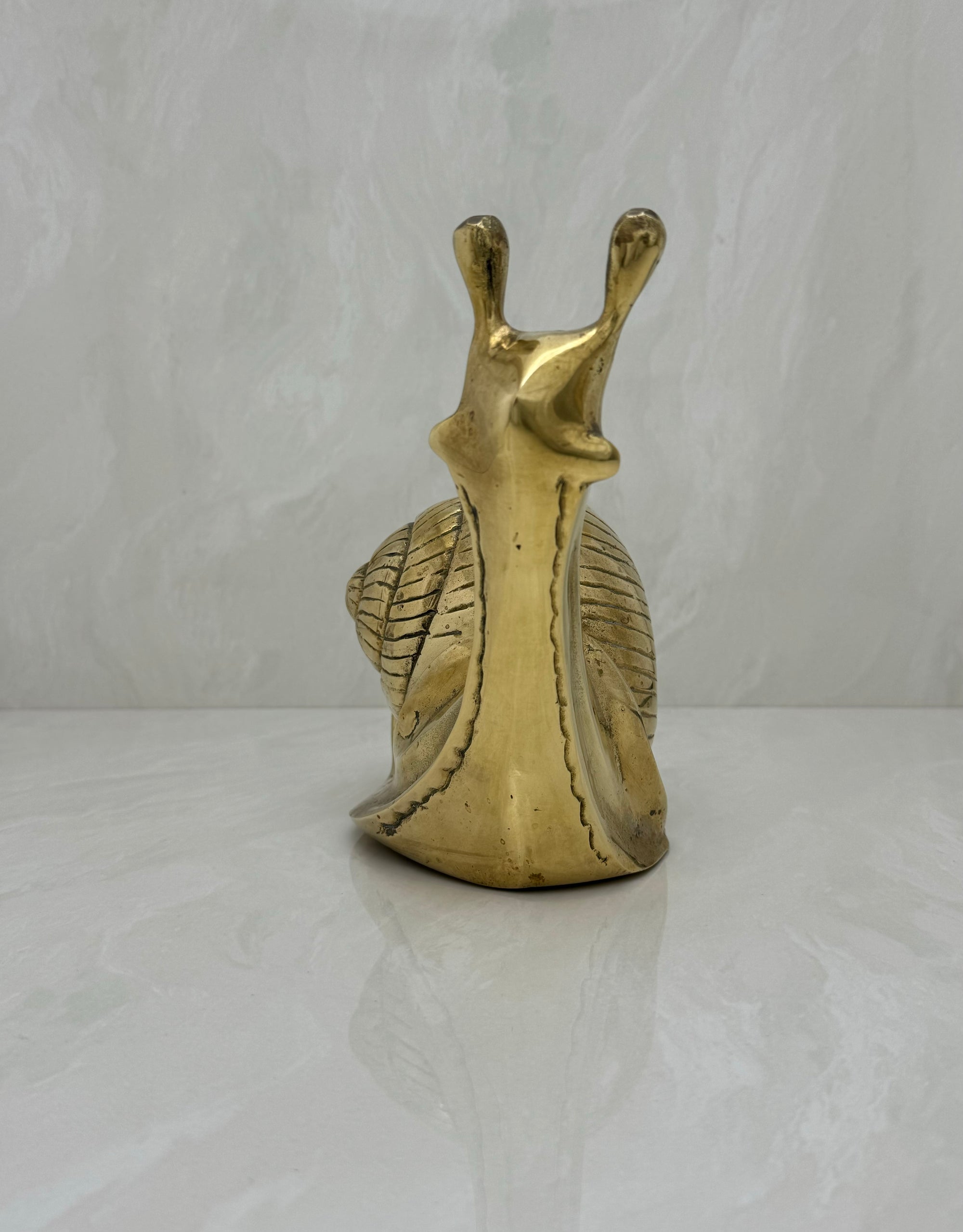 Vintage Brass Snail-Large