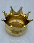 Vintage Brass Crown-Shaped Bowl