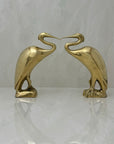 Vintage Brass Heron Birds-A Pair