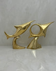 Brass Fish on Stand- A Pair