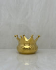 Vintage Brass Crown-Shaped Bowl