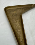 Vintage Brass Boomerang Ashtray