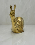 Vintage Brass Snail-Large