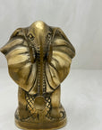 Vintage Brass Elephant Bookends-A Pair