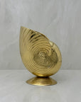 Vintage Brass Shell Vase