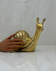 Vintage Brass Snail-Large