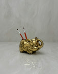 Vintage Brass Small Elephant Ashtray or Succulent Pot