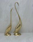 Vintage Brass Cranes-A Pair