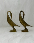 Vintage MCM Brass Birds-A Pair