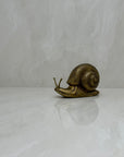 Vintage MCM Brass Snail