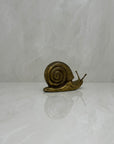 Vintage MCM Brass Snail