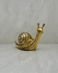 Vintage Brass Snail-Large