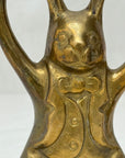 Vintage Brass Rabbit Candleholders-A Pair