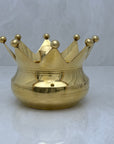 Vintage Brass Crown-Shaped Bowl