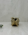 Vintage Nautical Brass Shell Planter