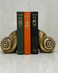 Vintage Brass Shell Vases/Bookends-A Pair