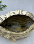 Vintage Nautical Brass Shell Planter