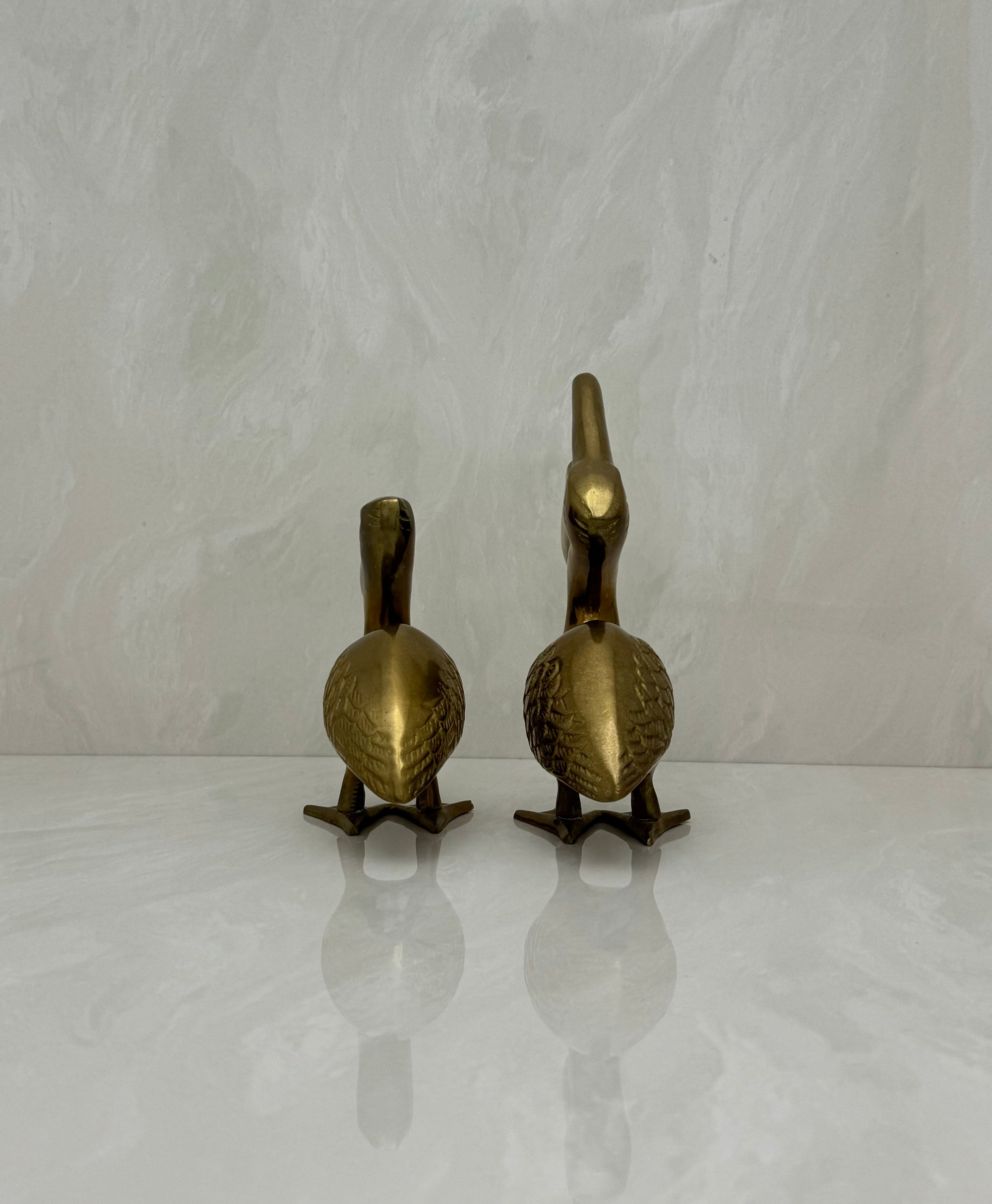 Vintage Brass Pelicans-A Pair