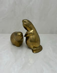 Vintage Brass Beavers-A Pair