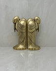 Tall Vintage Brass Pelican Bookends-A Pair