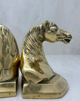 Vintage Brass Horse Head Bookends-A Pair