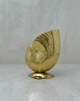 Vintage Brass Shell Vase