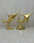 Brass Fish on Stand- A Pair