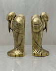 Tall Vintage Brass Pelican Bookends-A Pair