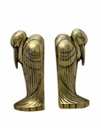 Tall Vintage Brass Pelican Bookends-A Pair