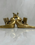 Bronze Frog Prince Bookends-A Pair