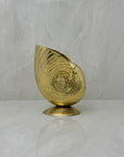 Vintage Brass Shell Vase