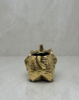 Vintage Brass Small Elephant Ashtray or Succulent Pot