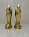 Tall Vintage Brass Pelican Bookends-A Pair