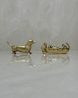 Vintage Brass Dachshund Dogs-A Pair