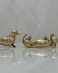 Vintage Brass Dachshund Dogs-A Pair