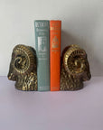 Vintage Mid-Century Brass Ram Bookends
- A Pair